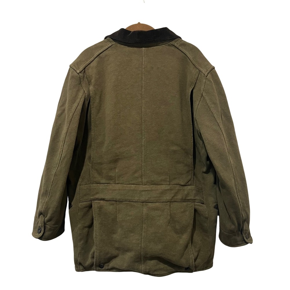 Polo Ralph Lauren Field Chore Jacket Men's M Green Plaid Loop Corduroy Hunting - Picture 2 of 16